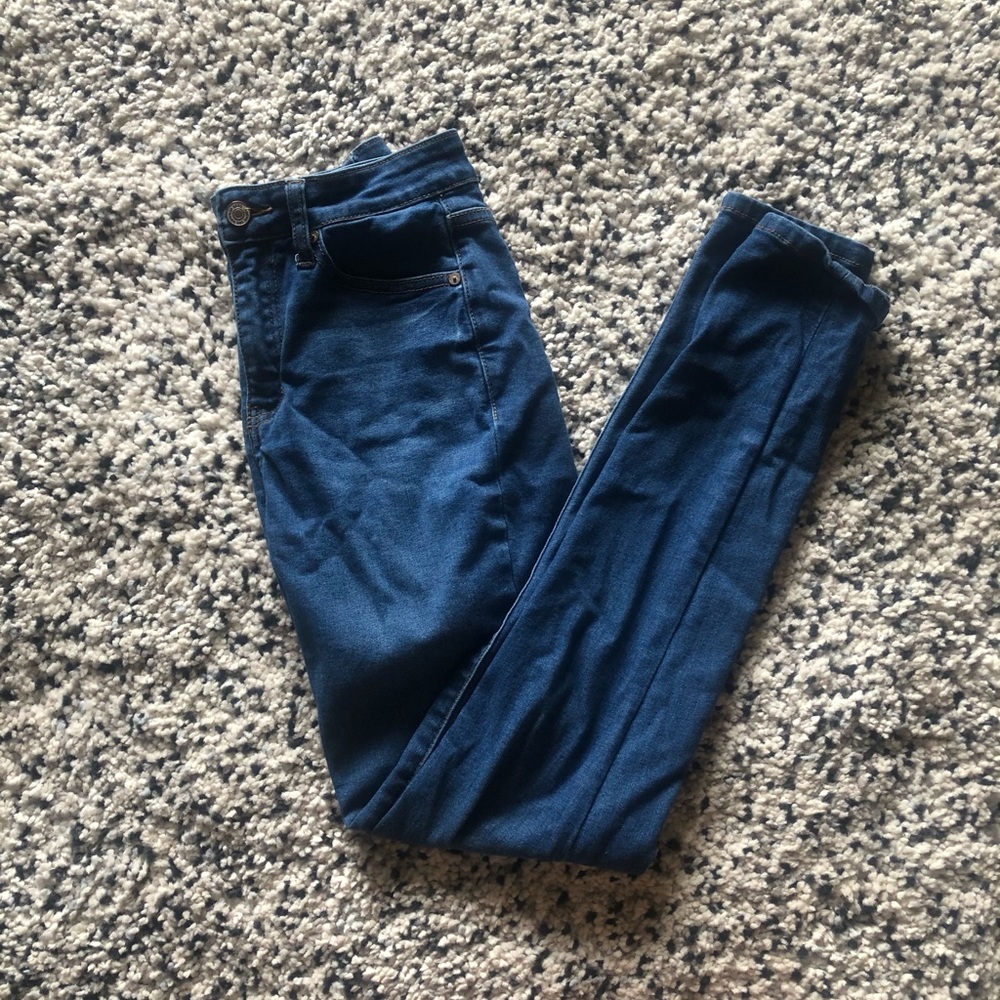 Kan-can medium wash skinny jeans